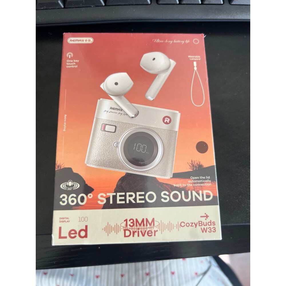 Remax CozyBuds W33 True Wireless Earbuds 360’ stereo sound!